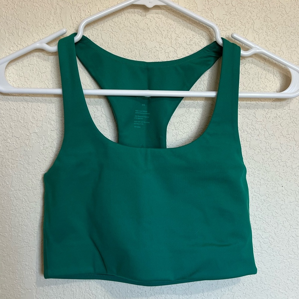 Girlfriend Collective Paloma bra XS green